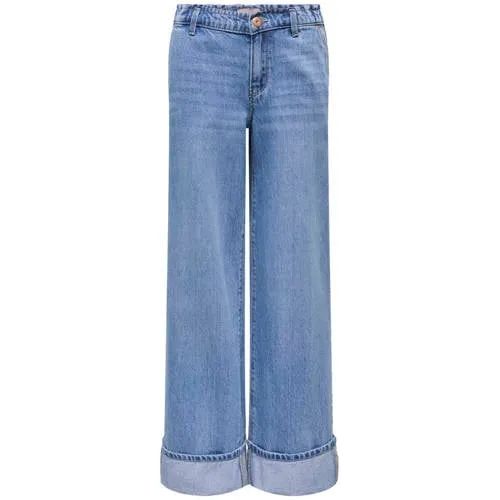 Only KIDS ONLY GIRL KOGCOMET wide leg jeans - lichtblauw Meisjes Denim Effen Light medium blue denim