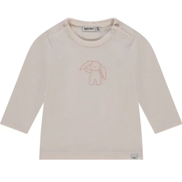Babyface longsleeve ecru print Oudroze/ecru
