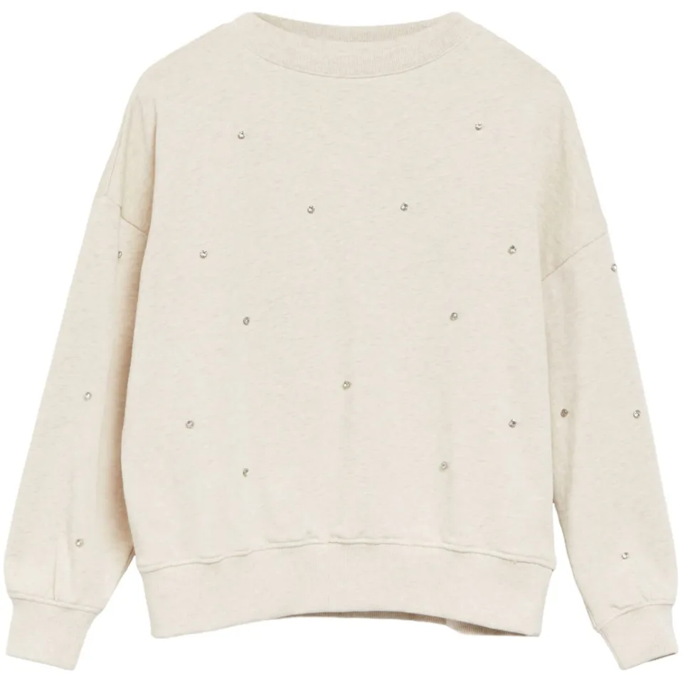 S.Oliver sweater met strass-steentjes - beige, foto 2