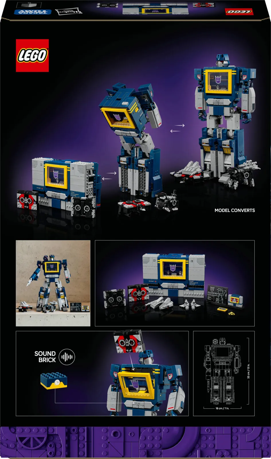 Lego Icons Transformers: Soundwave 10358, foto 4