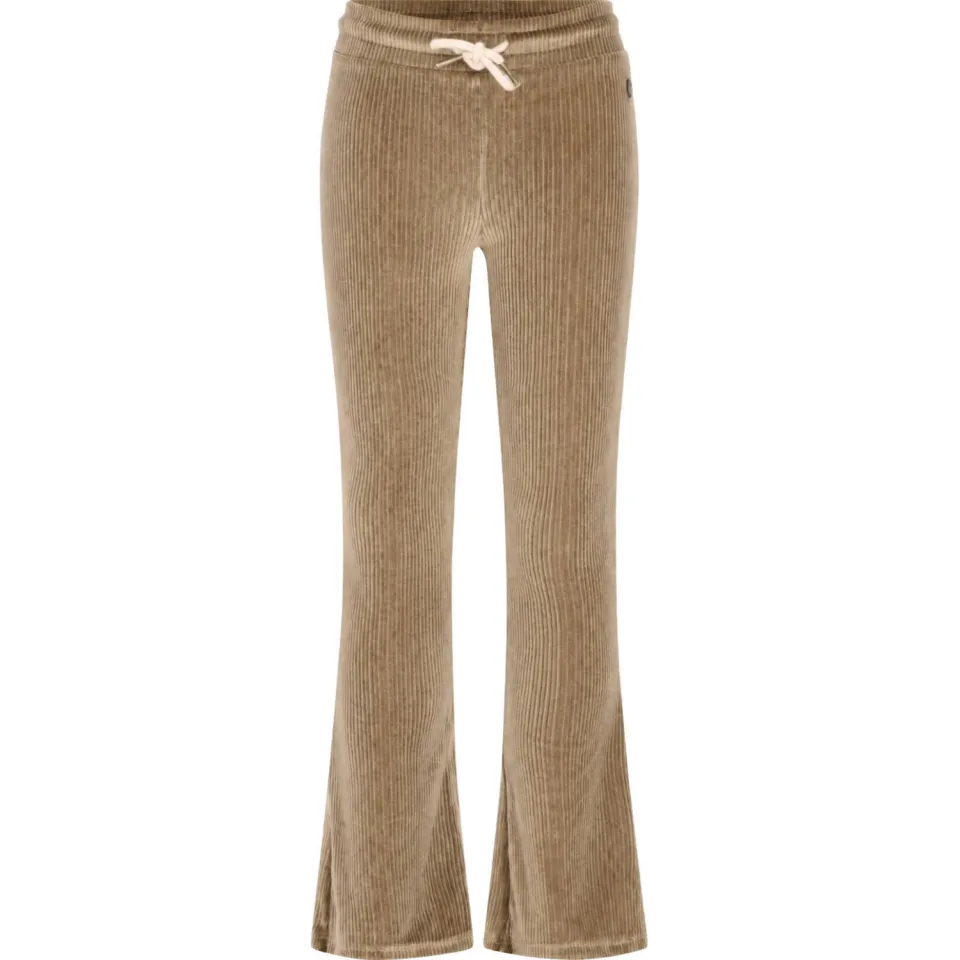 Like Flo fluwelen flared broek taupe, foto 2