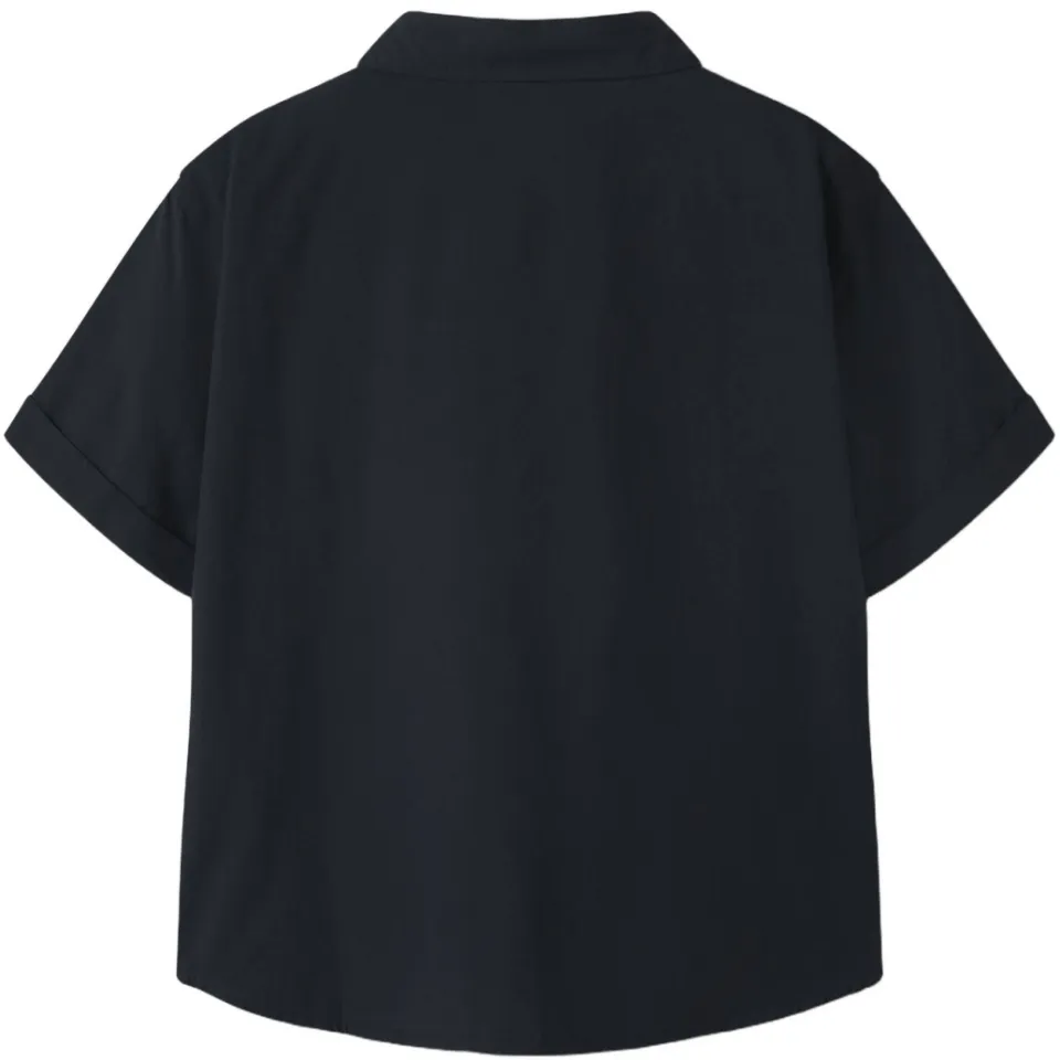 NAME IT KIDS regular casual overhemd donkerblauw, foto 3