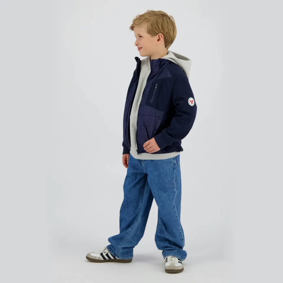 Vingino tussenjas donkerblauw met opstaande kraag, foto 3