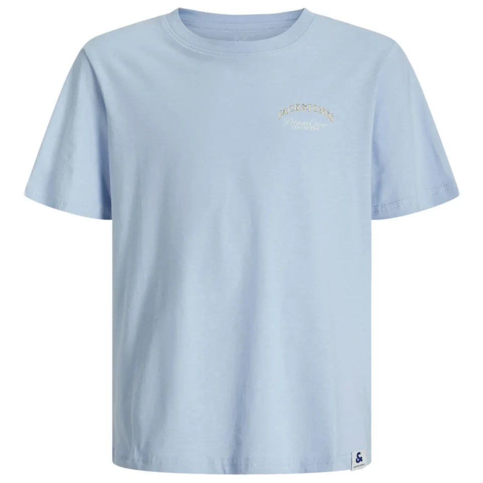 Jack & Jones Junior t-shirt met backprint lichtblauw, foto 3