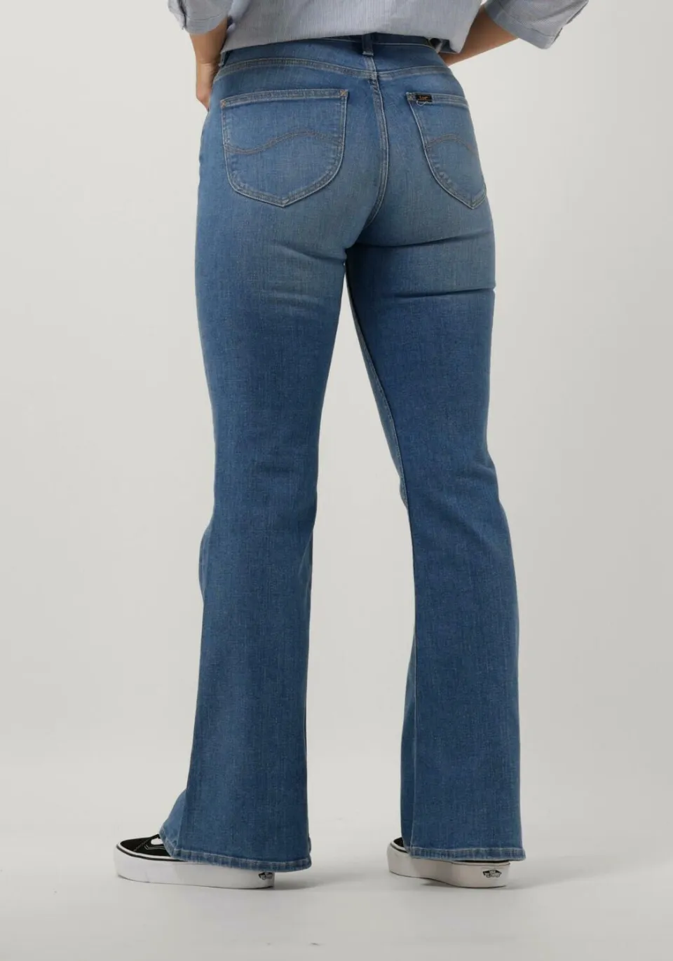 Lee high waist flared jeans Breese light blue denim, foto 3