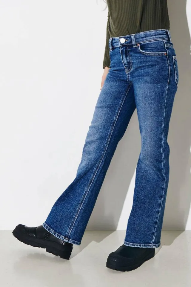 KIDS ONLY GIRL wide leg jeans KOGJUICY medium blue denim, foto 3