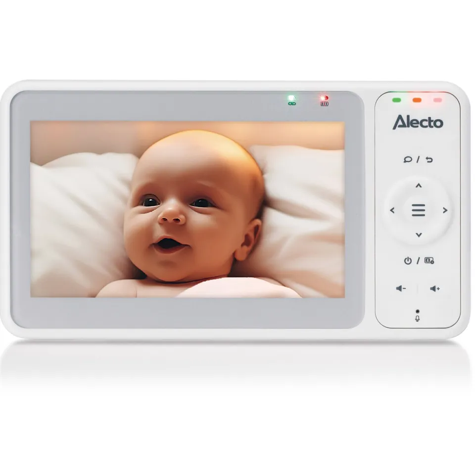 Alecto DVM2050 Babyfoon met HD-camera, groot 5 inch kleurenscherm en nachtlampje - Op afstand bestuurbaar - Wit, foto 6