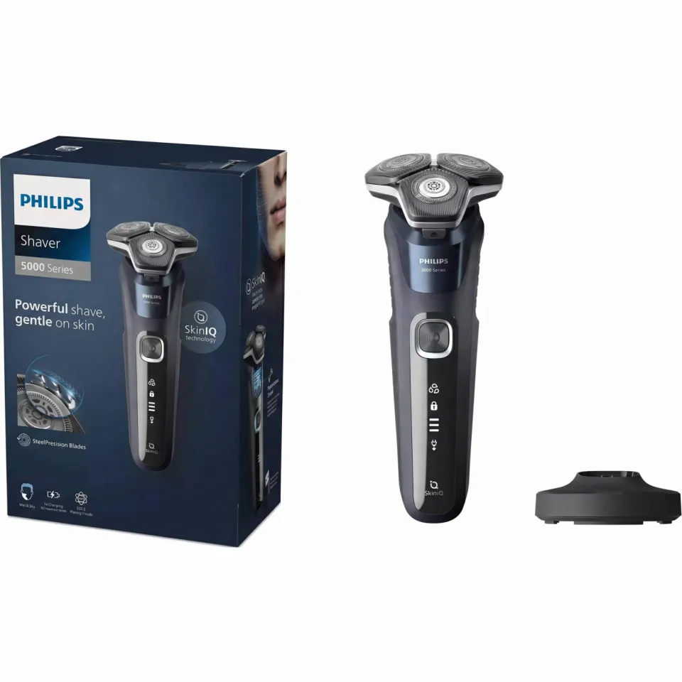Philips Series 5000 S5885/25 scheerapparaat blauw, foto 3