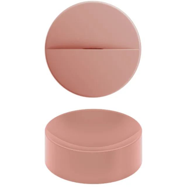 Clou Vale Rond Fontein Zonder Kranenbank Met Geïntegreerde Afvoer Mat Roze Keramiek 22 cm