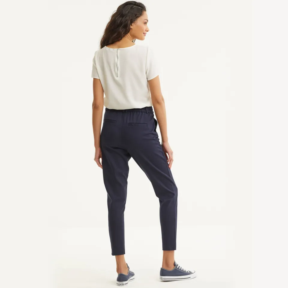 Only ONLPOPTRASH broek donkerblauw night sky, foto 4