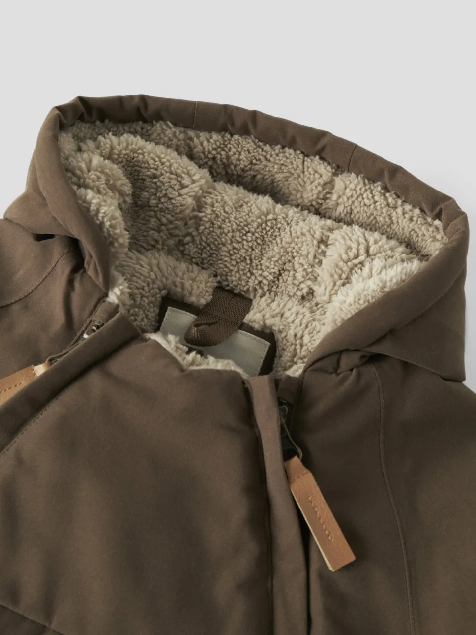Lil' Atelier Baby winterjas bruin, foto 4