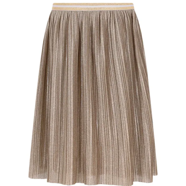 Like Flo midi plissé rok met glitters goud, foto 2