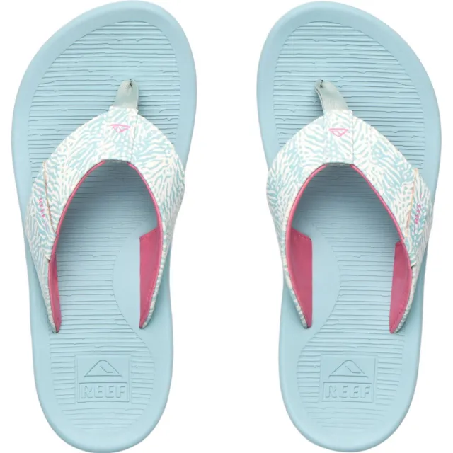 Reef kids Santa Ana slippers blauw/wit