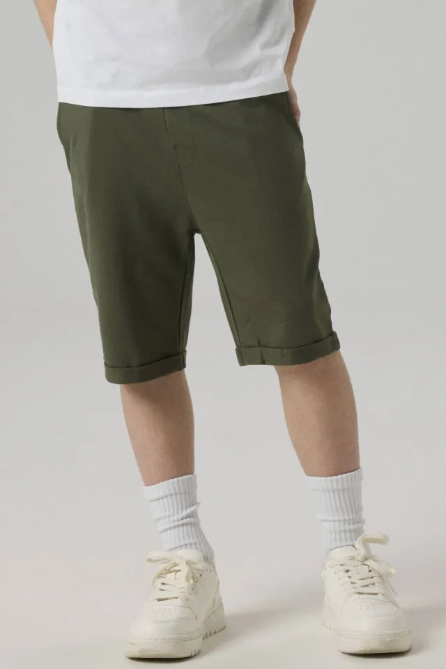 NAME IT NKMVERMO sweatshort donkergroen deep depths, foto 4