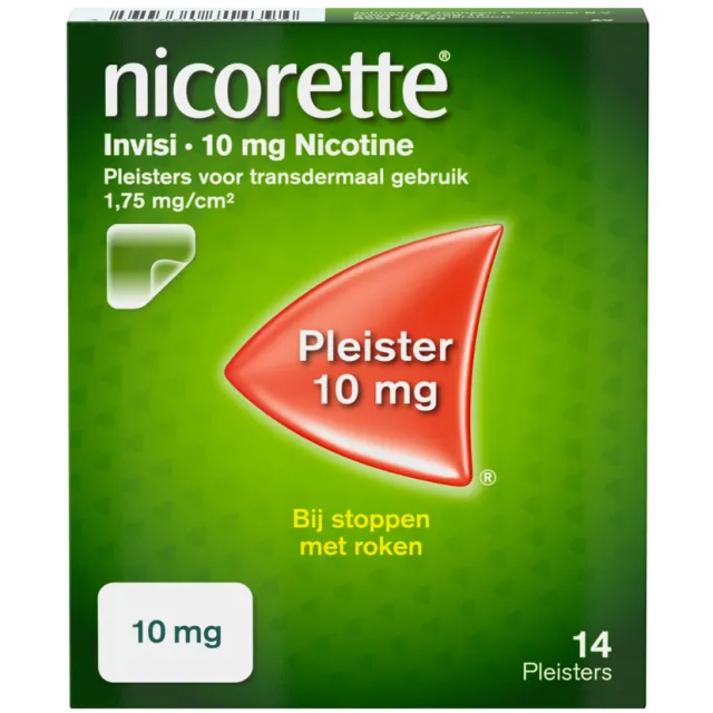 Nicorette Invisi 10 mg Nicotine Pleister 14 stuks
