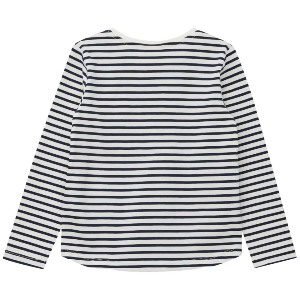 S.Oliver gestreepte longsleeve ecru donkerblauw, foto 6