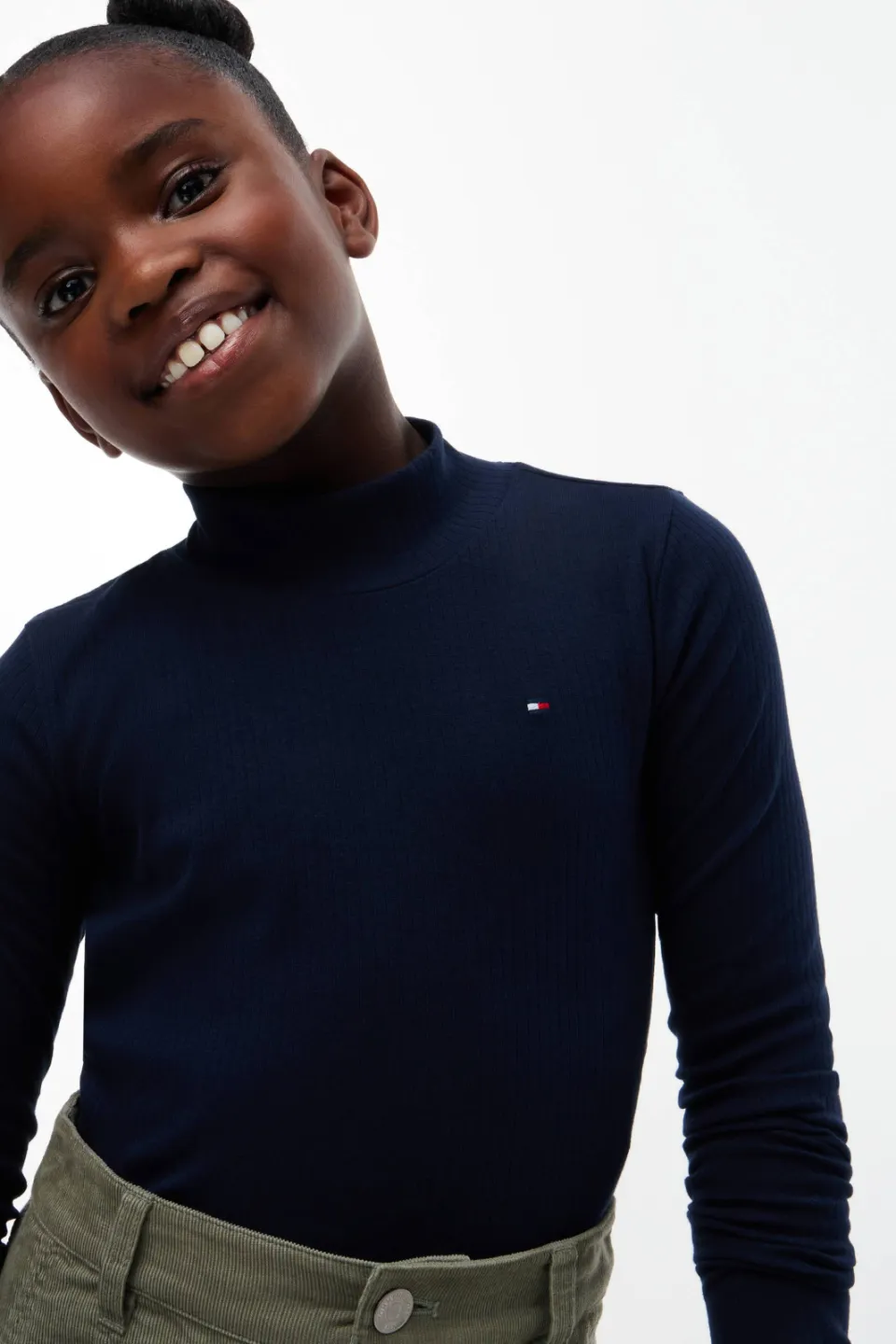 Tommy Hilfiger longsleeve donkerblauw rib, foto 6