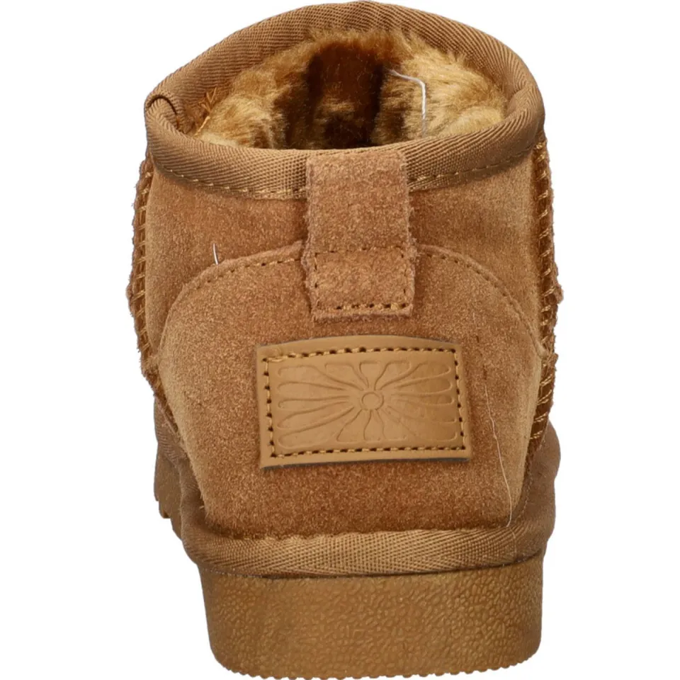 Nelson Kids gevoerde suède enkelboots cognac, foto 6