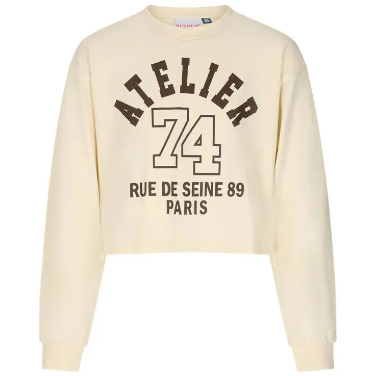 Retour Jeans longsleeve met print beige, foto 3