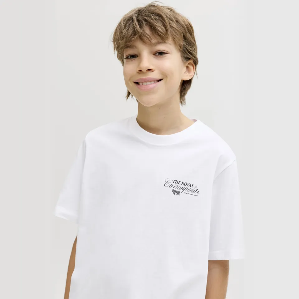 Jack & Jones JUNIOR T-shirt met backprint wit, foto 6