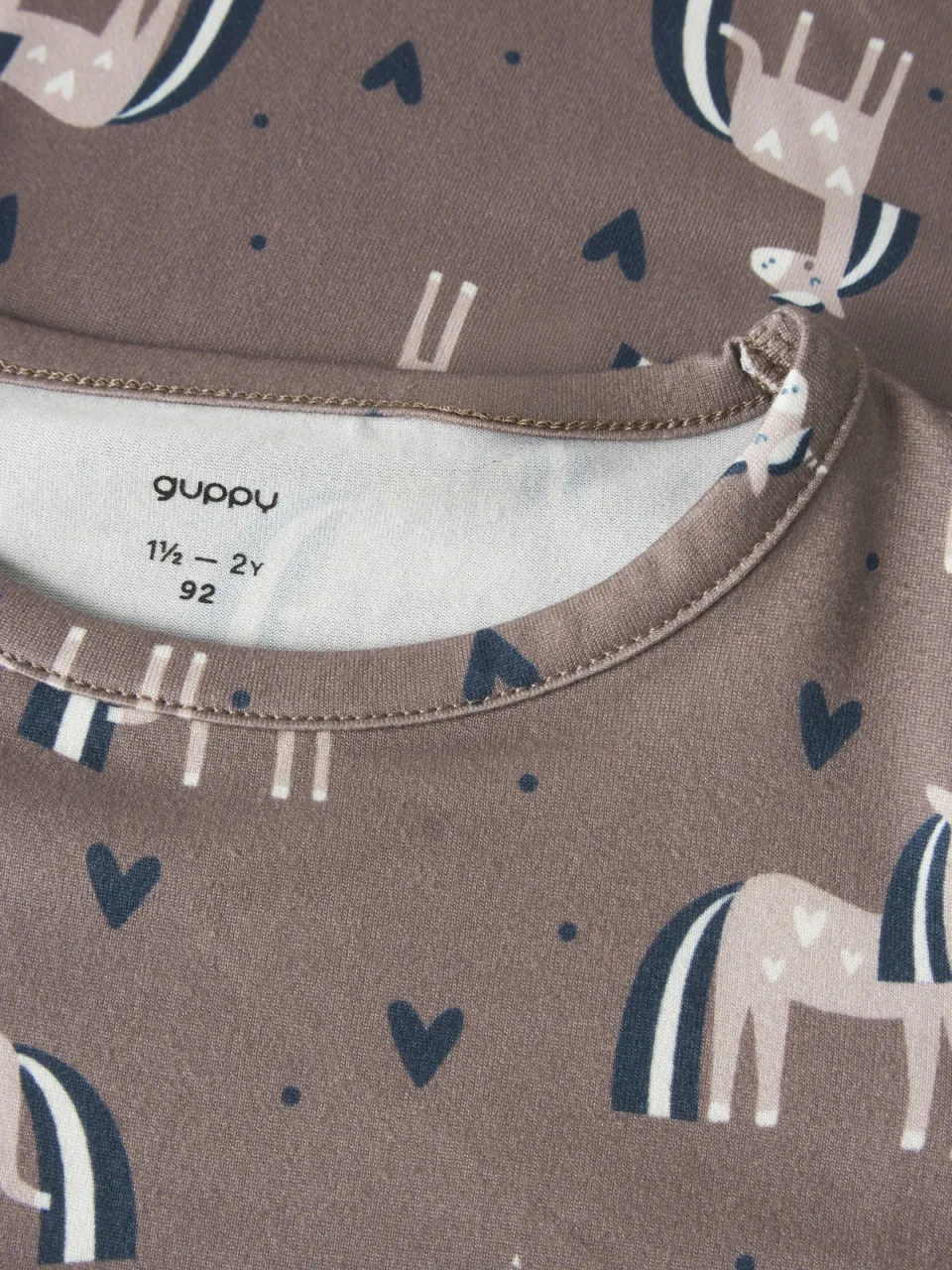 GUPPY MINI pyjama met print taupe, foto 3