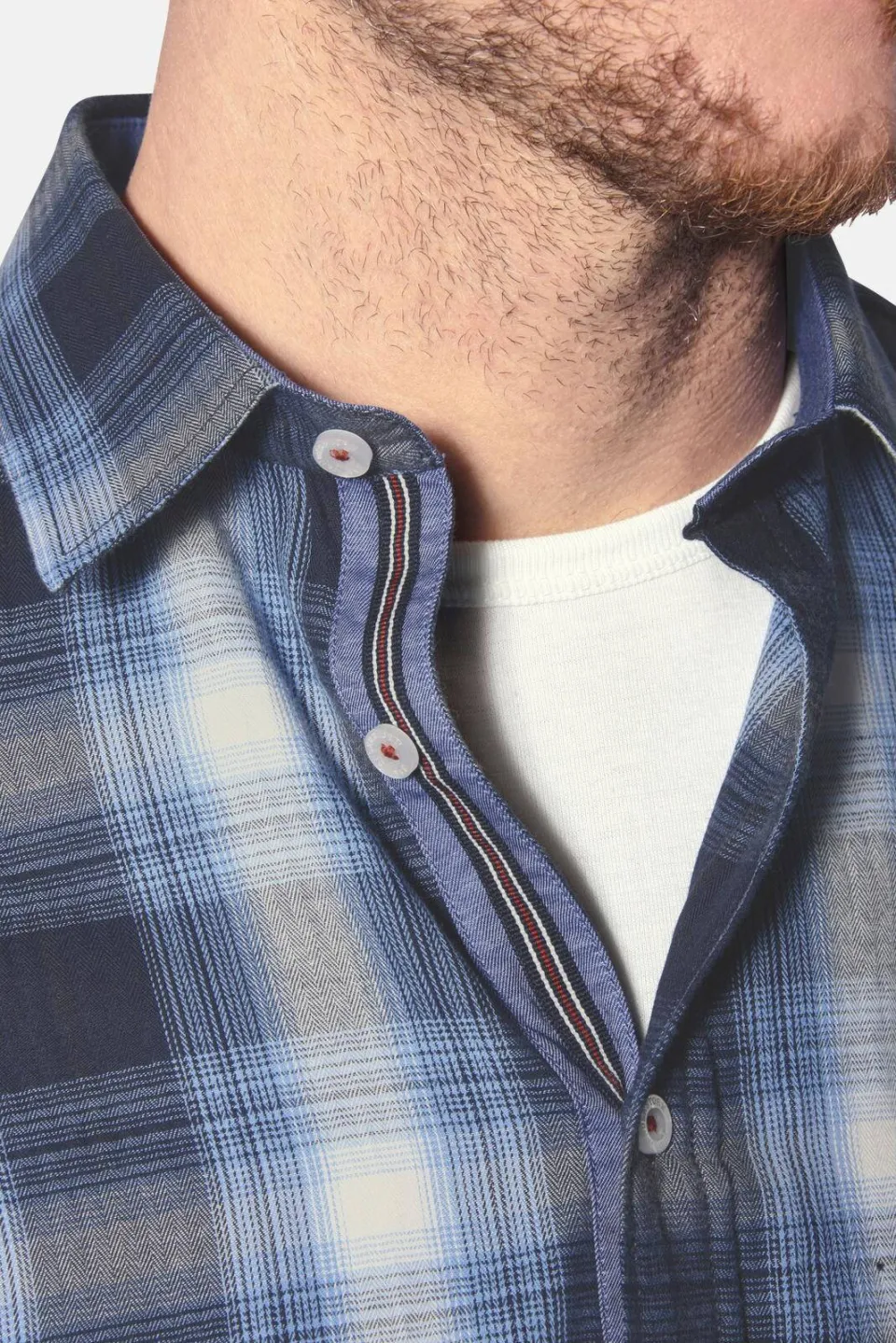Jan Vanderstorm casual overhemd blauw, foto 5