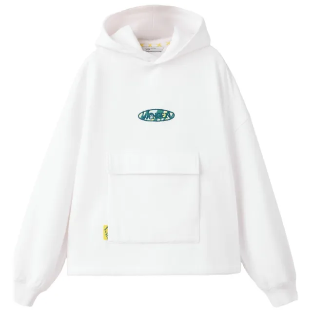 Mango Kids sweater met backprint - wit/groen
