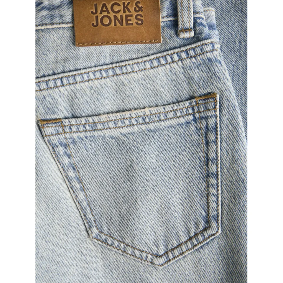 Jack & Jones JUNIOR high waist wide leg jeans light blue denim, foto 7