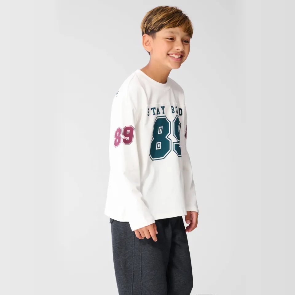 Shoeby longsleeve met backprint ecru, foto 8