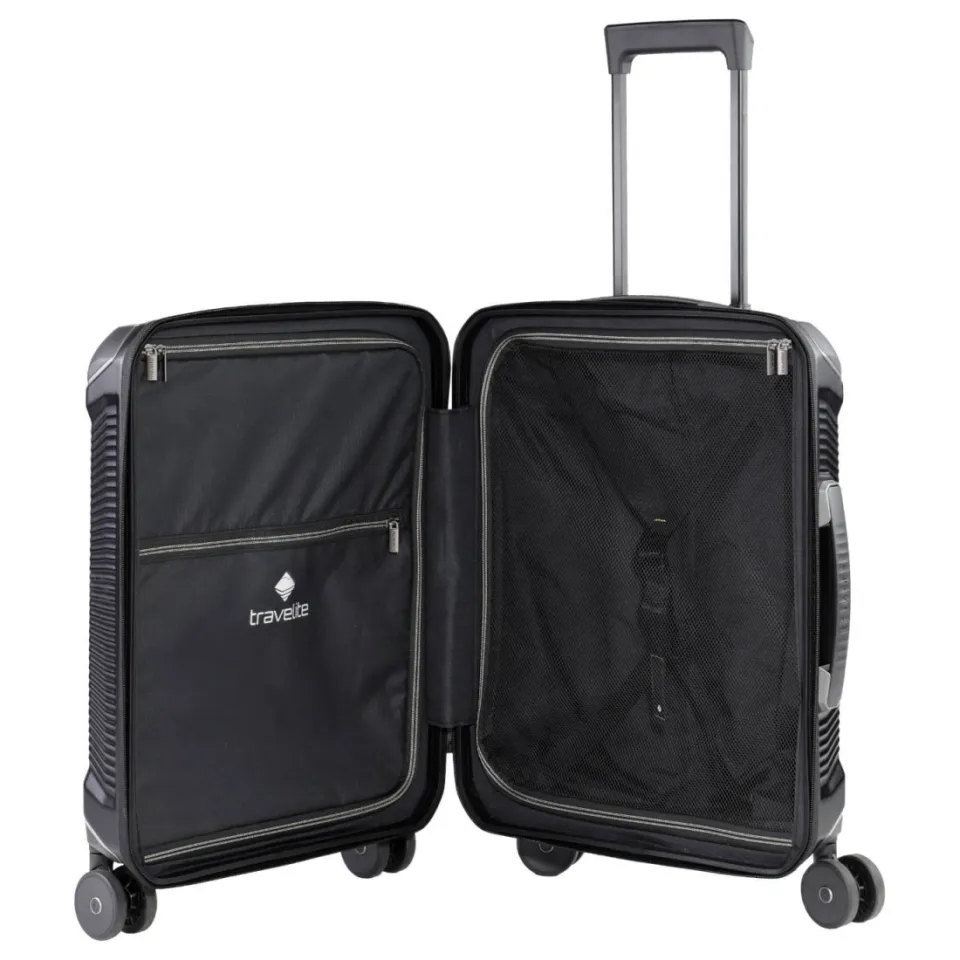 Travelite Millennium handbagage koffer 55 cm zwart, foto 2