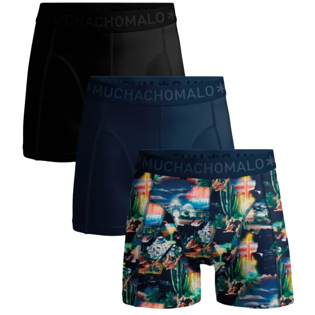 Muchachomalo Heren 3-pack Boxershorts Veelkleurig