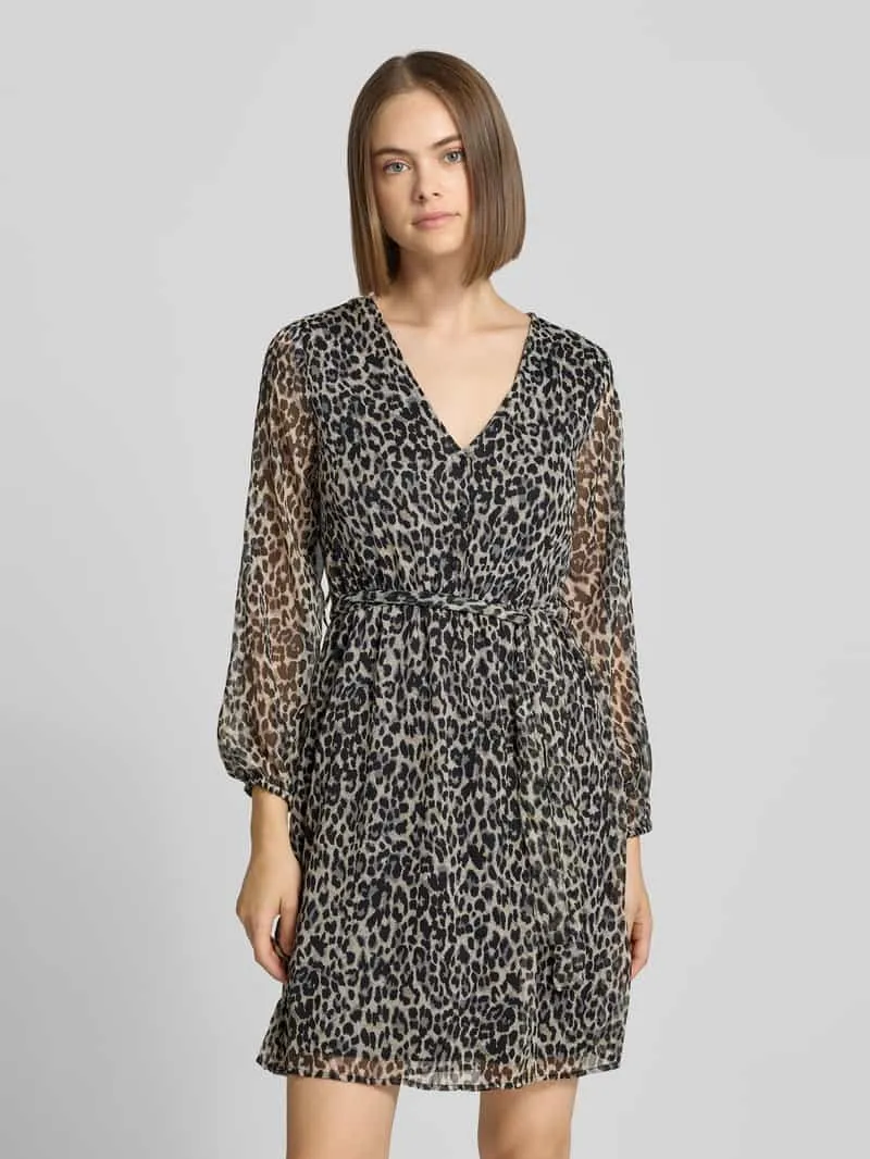 Only Cera blousejurk met luipaardprint Zwart