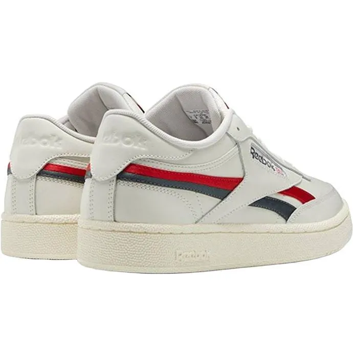 Reebok Club C Revenge leren sneakers - ecru/rood, foto 3