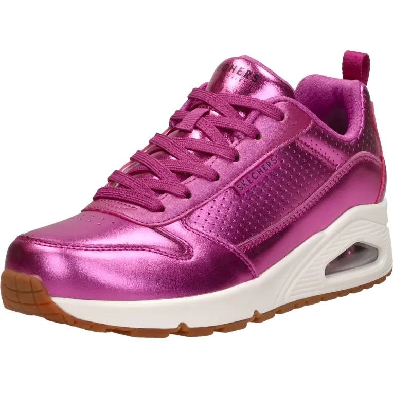 Skechers Uno Metallixs veterschoenen fuchsia, foto 3