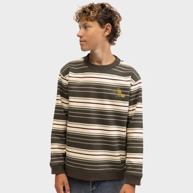 Redefined Rebel gestreepte sweater - groen