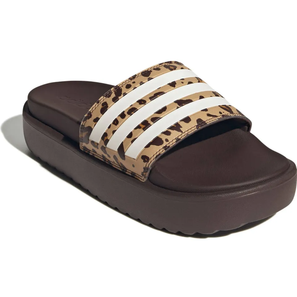 Adidas Sportswear Adilette Platform badslippers bruin/beige, foto 4
