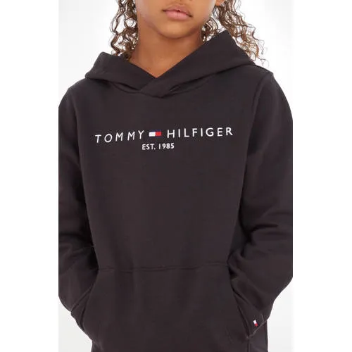 Tommy Hilfiger unisex hoodie met logo zwart, foto 8