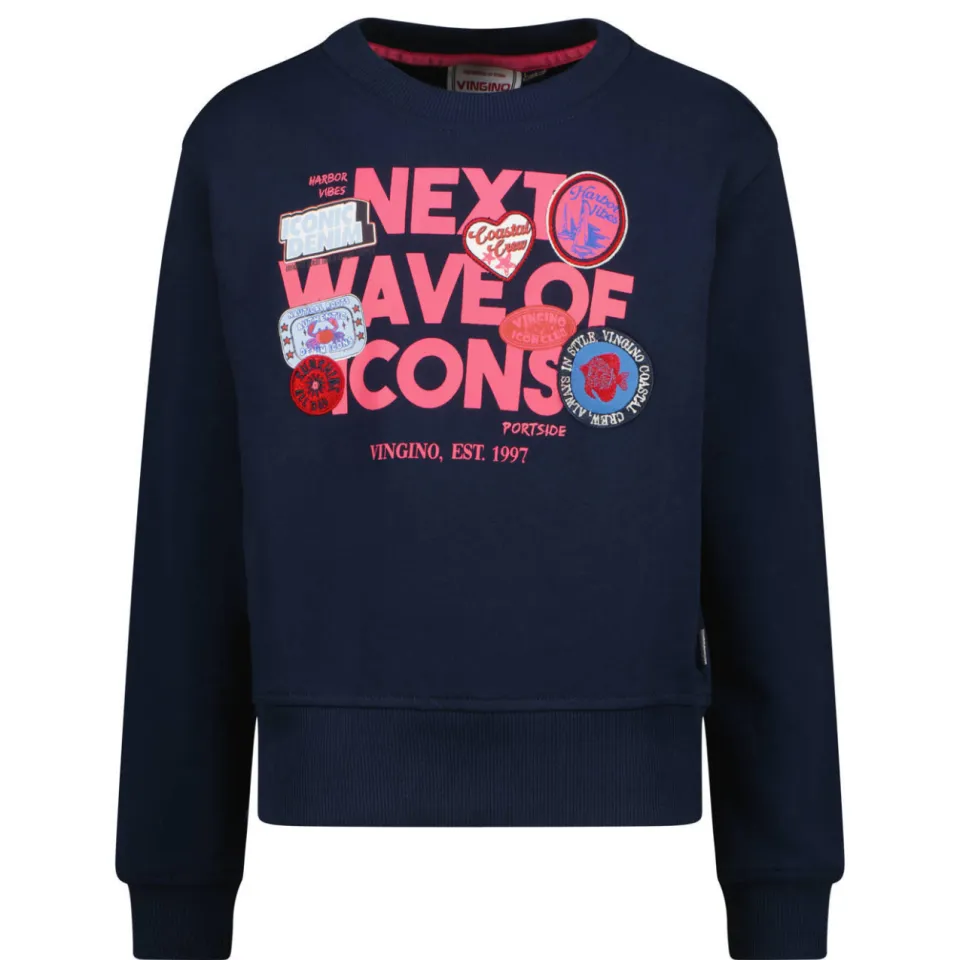 Vingino sweater met print - donkerblauw, foto 2