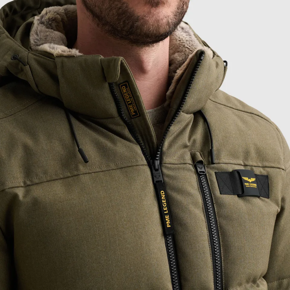 PME Legend YETCRAFT pufferjas met imitatiebontkraag - groen, foto 5