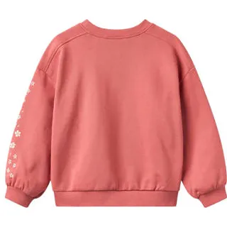 Wheat oversized gebloemde sweater - koraalrood, foto 3