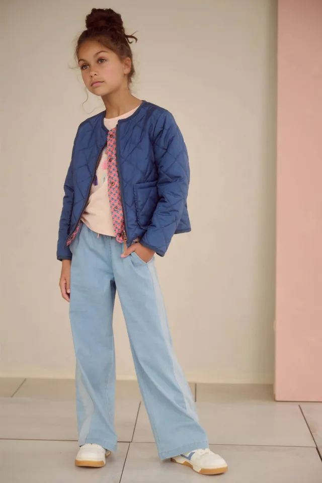 Nono Sue casual broek lichtblauw
