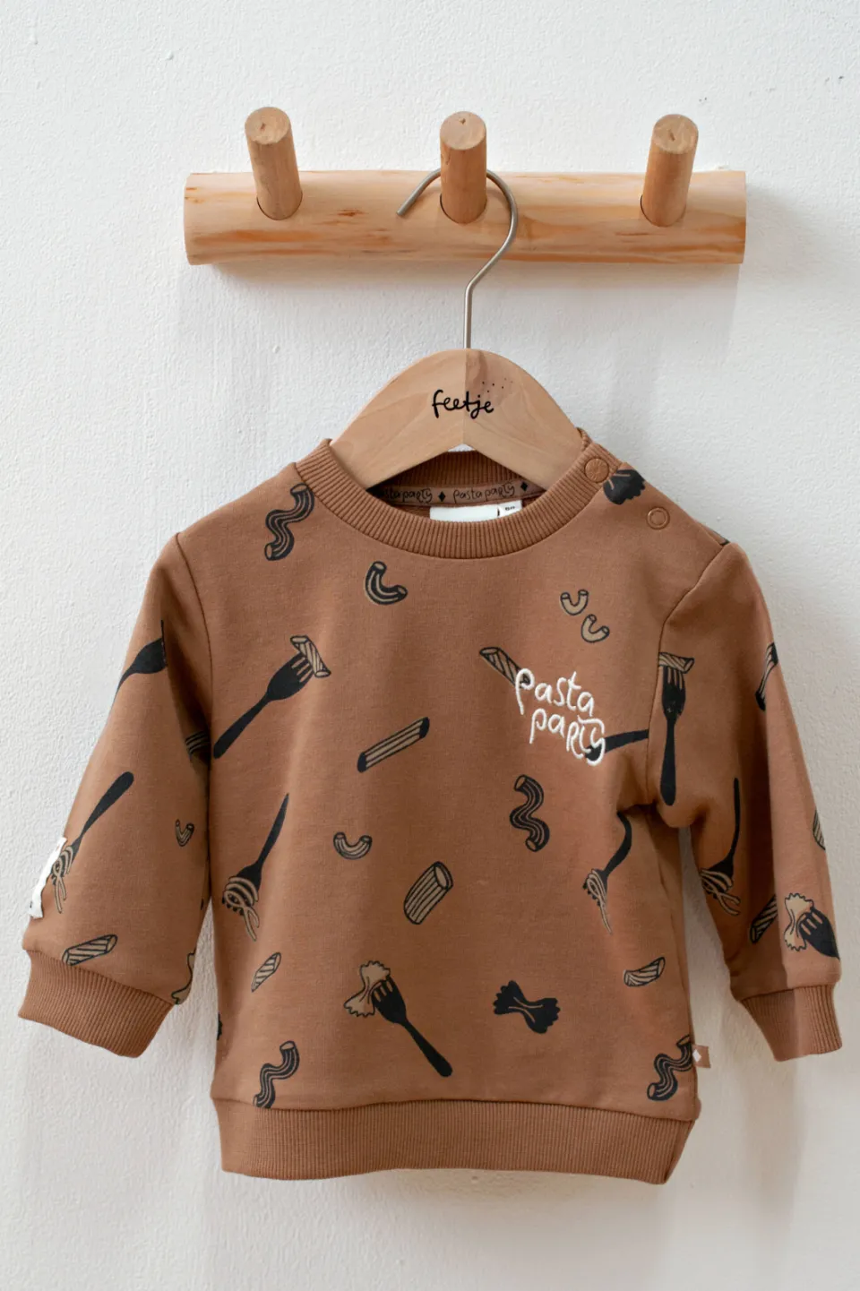 Feetje sweater met print - camel, foto 3