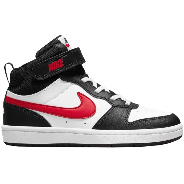 Nike Court Borough Mid 2 sneakers wit rood zwart Wit/rood/zwart
