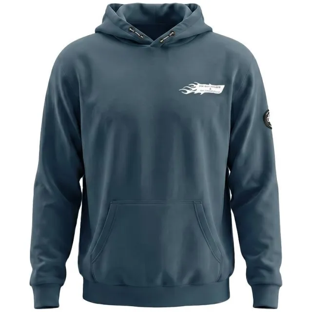 No Way Monday X Job Dutchtuber oversized hoodie met backprint - blauw, foto 3