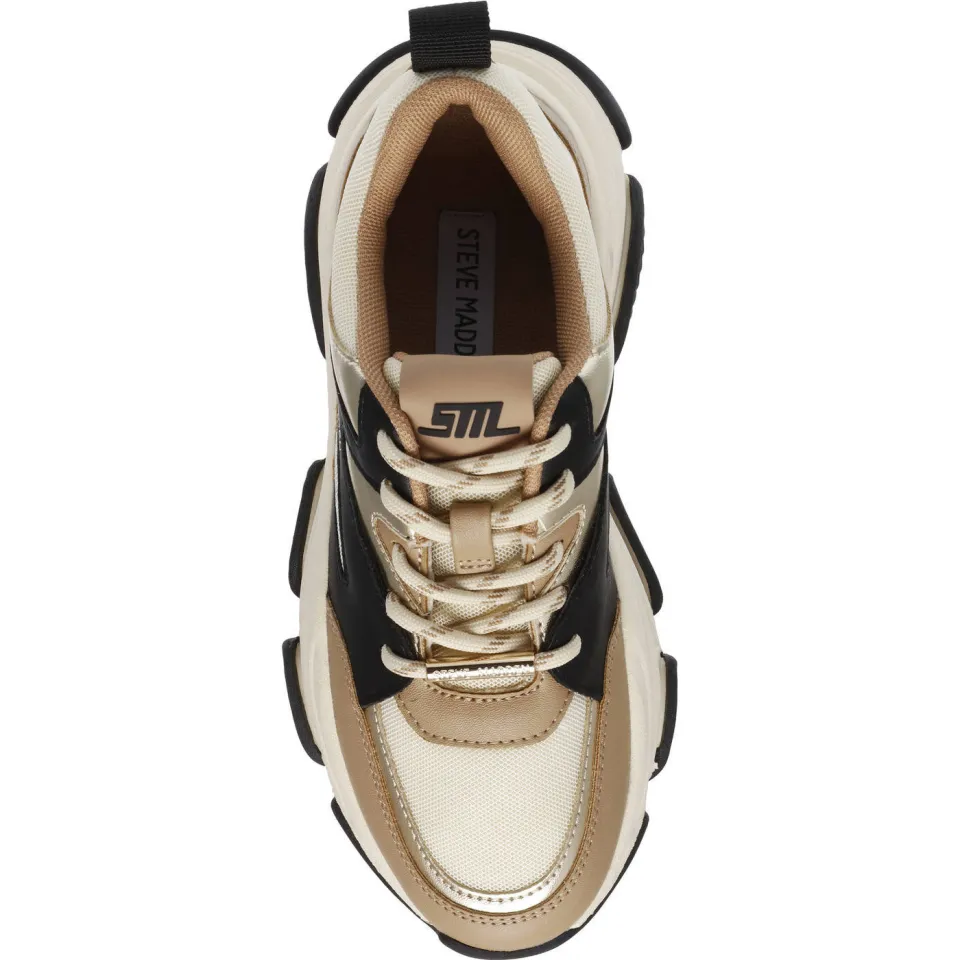 Steve Madden Progressive lage sneakers beige, foto 3