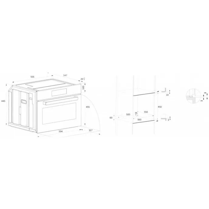 Beko BBCM17400B inbouwoven zwart, foto 2