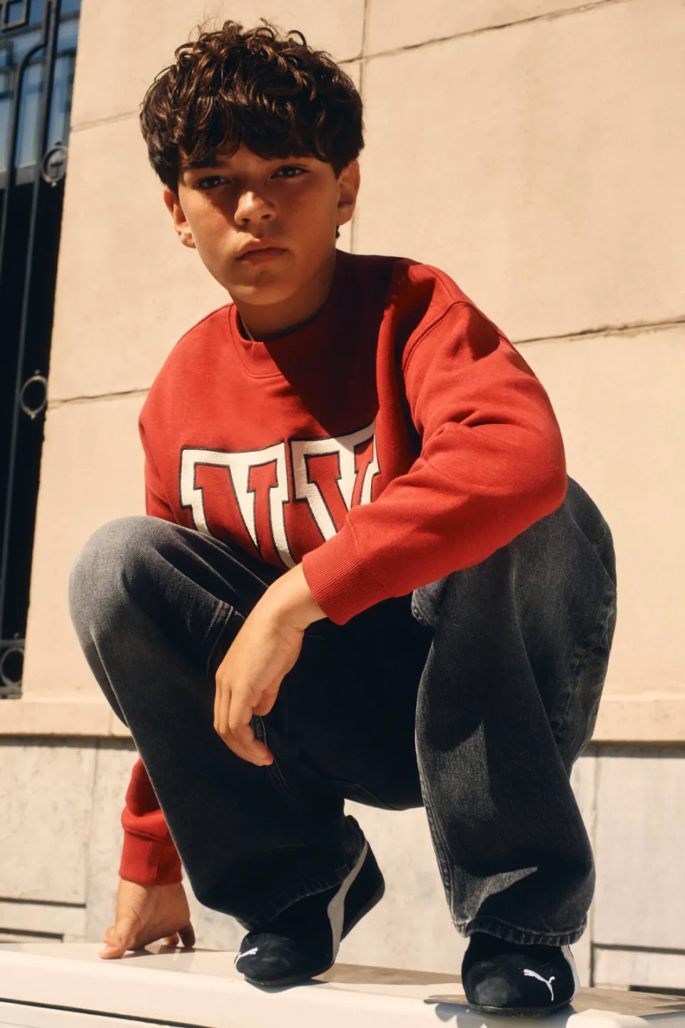 Shoeby oversized sweater met tekst - rood, foto 4