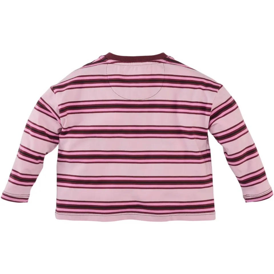 Z8 mini gestreepte longsleeve roze, foto 3