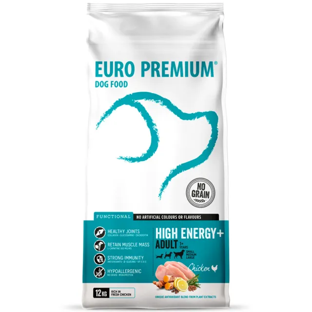Euro Premium Adult High Energy+ hondenvoer kip