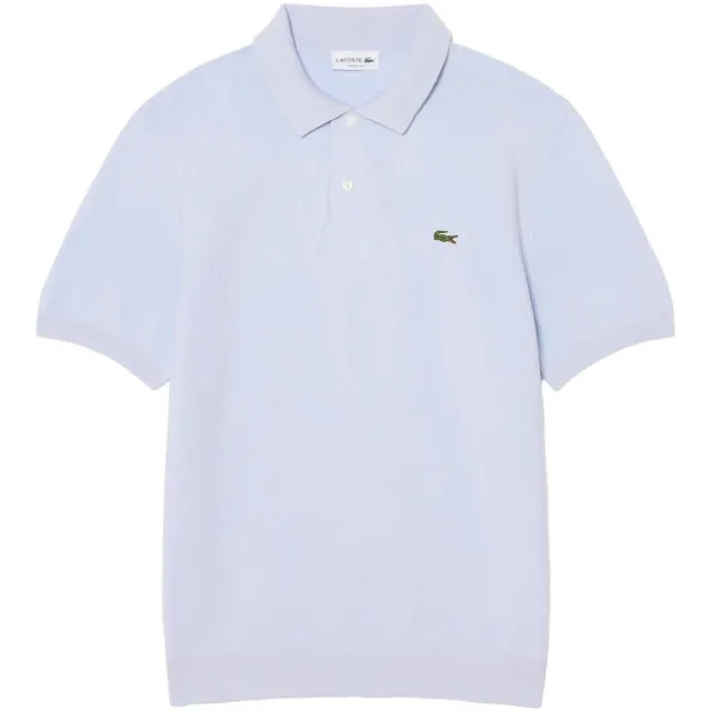 Lacoste gebreide regular polo lichtblauw, foto 2